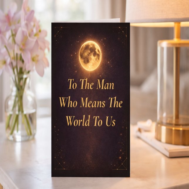 Carte Husband Father’s Day Card Means World to Us (Créateur téléchargé)