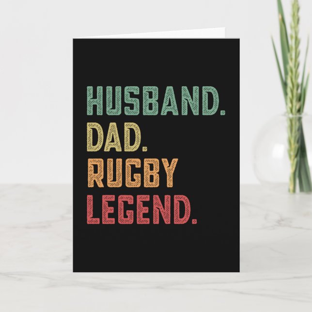 Carte Husband Papa Rugby Légende sports (Devant)