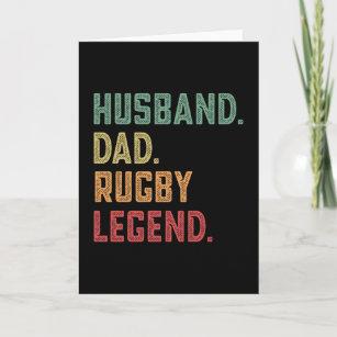 Carte Husband Papa Rugby Légende sports