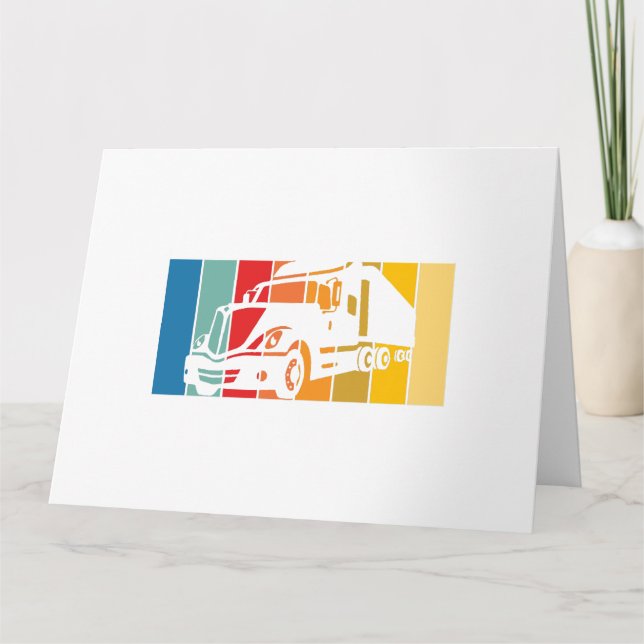 Carte Husband Papa Trucker Legend Funny Truck (Devant)