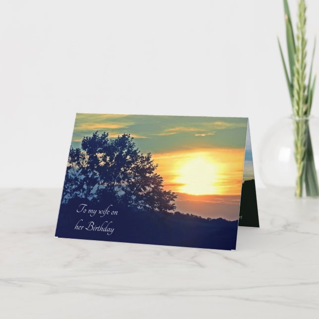 Carte HUSBAND TO WIFE BIRTHDAY card (Devant)