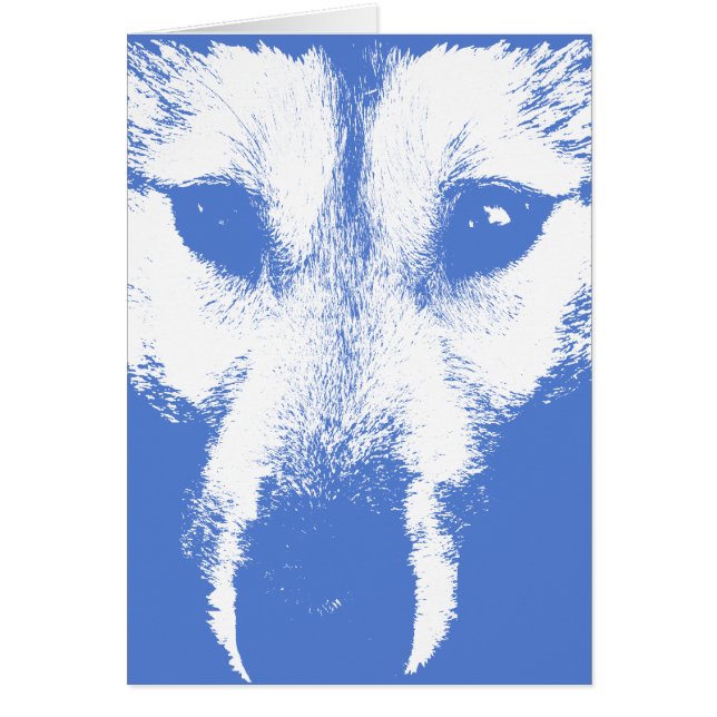 Carte Husky Sibérienne / Carte Malamute Alaskan (Devant)