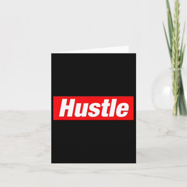 Carte Hustle Hip hop rappeur Freestyle Break Dance Bb (Devant)