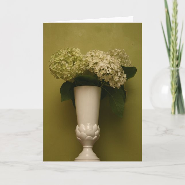 Carte hydrangea vase (Devant)