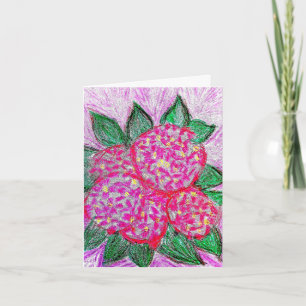 Carte Hydrangée violette