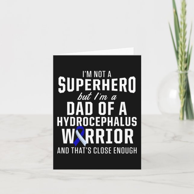 Carte Hydrocéphalie Survivor Papa Hero (Devant)