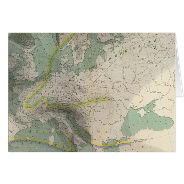 Carte hydrologique Europe (Devant horizontal)