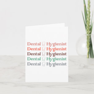 Carte Hygiéniste dentaire   RDH Dentist Dentist Cadeaux