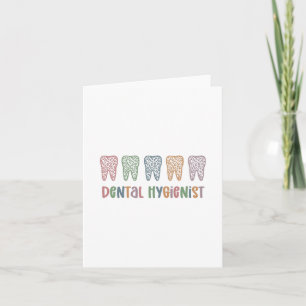 Carte Hygiéniste dentaire   RDH Dentist Léopards cadeaux