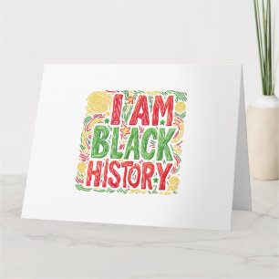 Carte I Am Black History - Black Activisme