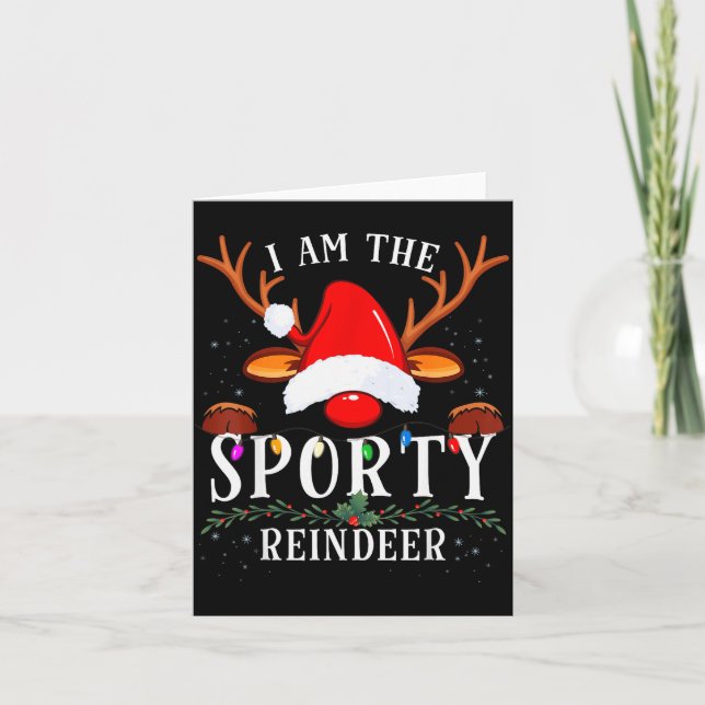 Carte I Am The Srty Reindeer Christmas Family  (Devant)