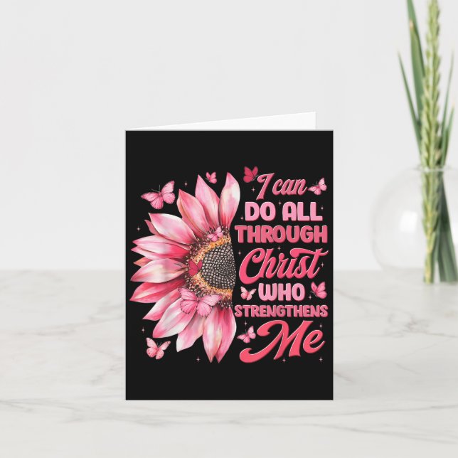 Carte I Can Do All Things Through Christ Who Strengthens (Devant)