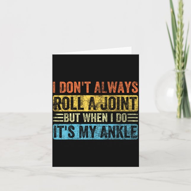 Carte I Don't Always Roll A Joint But When I Do It's My  (Devant)