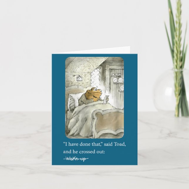 Carte I Have Done That Said Toad And He Crossed Out Wake (Devant)