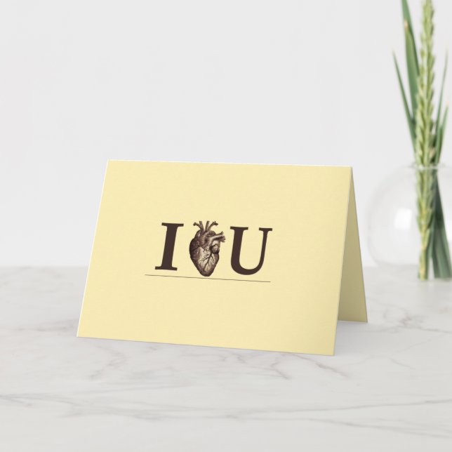 Carte I Heart U (Devant)