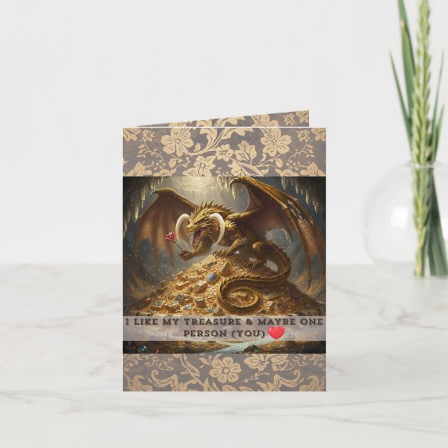 Carte I Like My Treasure & Maybe One Person (You)  (Devant)