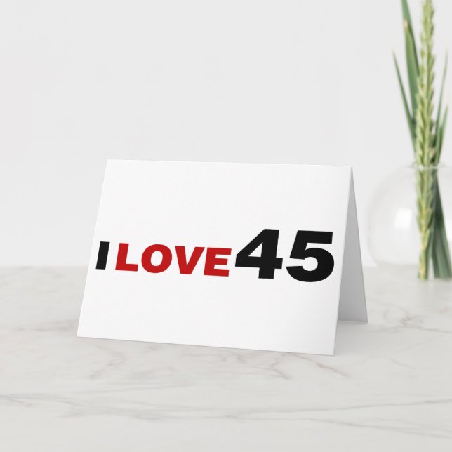 Carte I Love 45 (Devant)