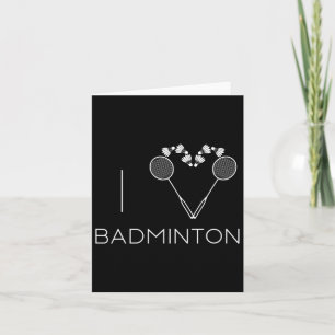 Carte I Love Badminton Team Player Coach
