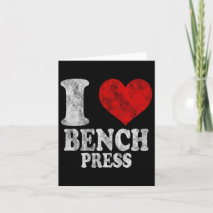 Carte I Love Bench Press Vintage 1