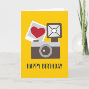 Carte I Love Camera Vintage