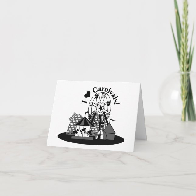 Carte I Love Carnivals! (Devant)