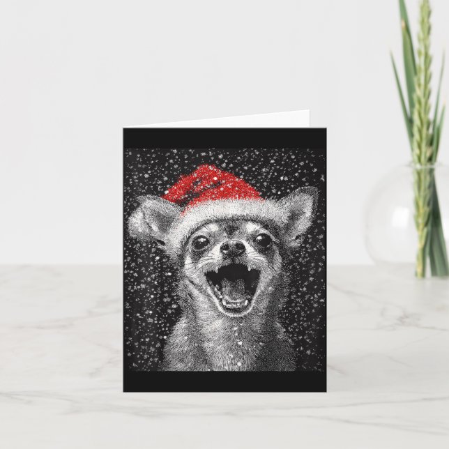 Carte I Love Christmas Chihuahua  (Devant)