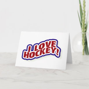 Carte I Love hockey