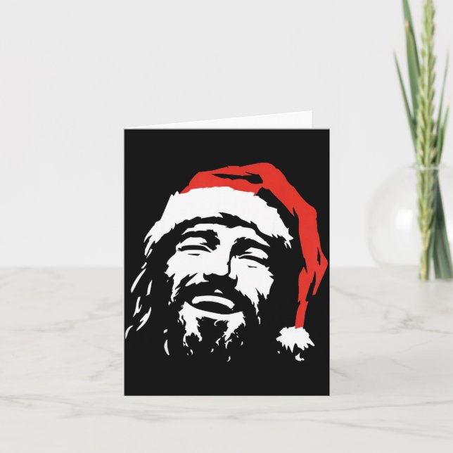Carte I Love Jesus Christmas Green  (Devant)
