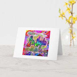 Carte I LOVE Los Angeles Vista Express Greeting Card