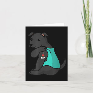 Carte I Love Maman Tattoo Black Dog Mother