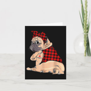 Carte I Love Maman Tattoo Carlins Amoureux de les chiens