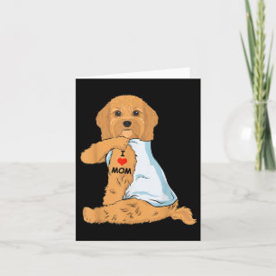 Carte I Love Maman Tattoo Cavoodle Maman Amoureux des ch