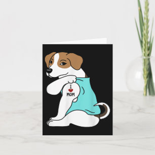 Carte I Love Maman Tattoo Jack Russell Terrier Fête des