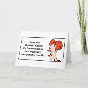 Carte I love my Dentist's Office DakotaJoan.com