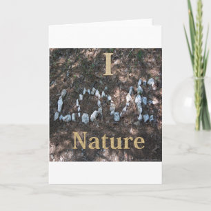 Carte I Love Nature Vêtements et cadeaux