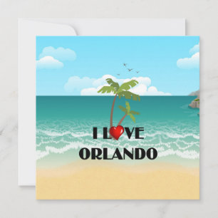 Carte I Love Orlando, Floride