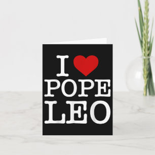 Carte I Love Pope Leo Xiv Retro Vintage I Love Heart Pop