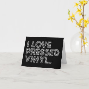 Carte I Love Pressé Vinyl