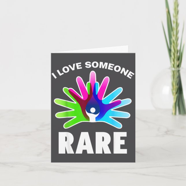 Carte I Love Rare Disease Awareness Shirt - Rare Disease (Devant)