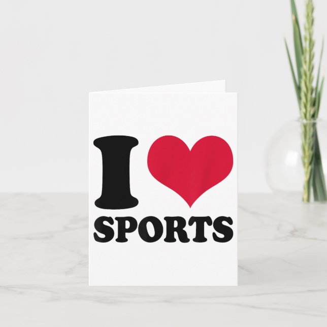 Carte I Love Srts Fitness Motivation  (Devant)