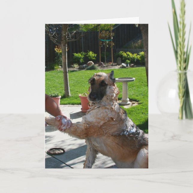 Carte I Love Us German Shepherd Anniversary Card (Devant)