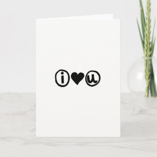 Carte « I Love You » à coup de pinceau