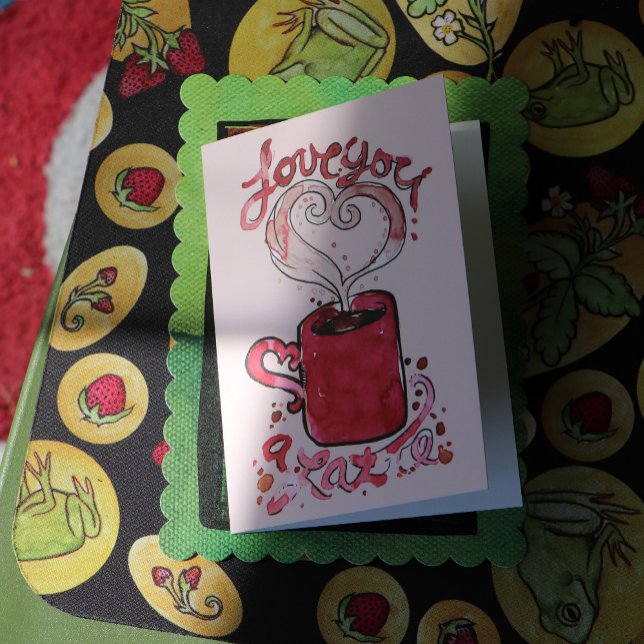 Carte I love you a latte (Créateur téléchargé)