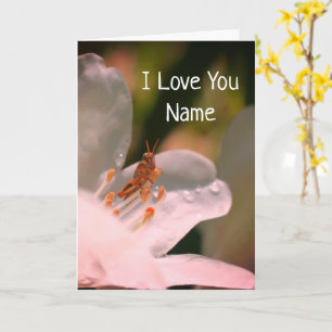 Carte I Love You Azalea Flower Personnalisé