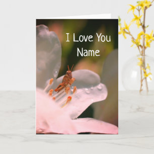 Carte I Love You Azalea Flower Personnalisé