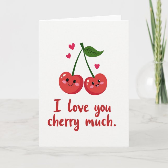 Carte I Love You Cherry Much Card (Devant)