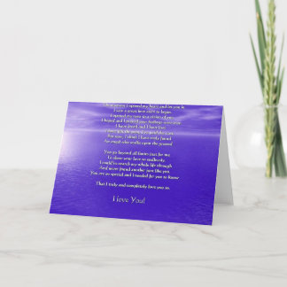 Carte I love you poem