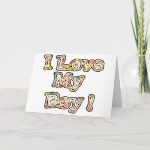 Carte I Loy My Boy Design Cool Collection Vintage Texte