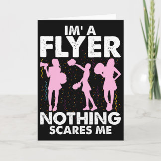 Carte I’m A Flyer Nothing Scares Me Cheer Cheerleading C