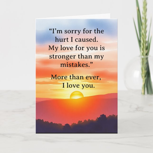Carte I’m Sorry Relationship Card (Devant)